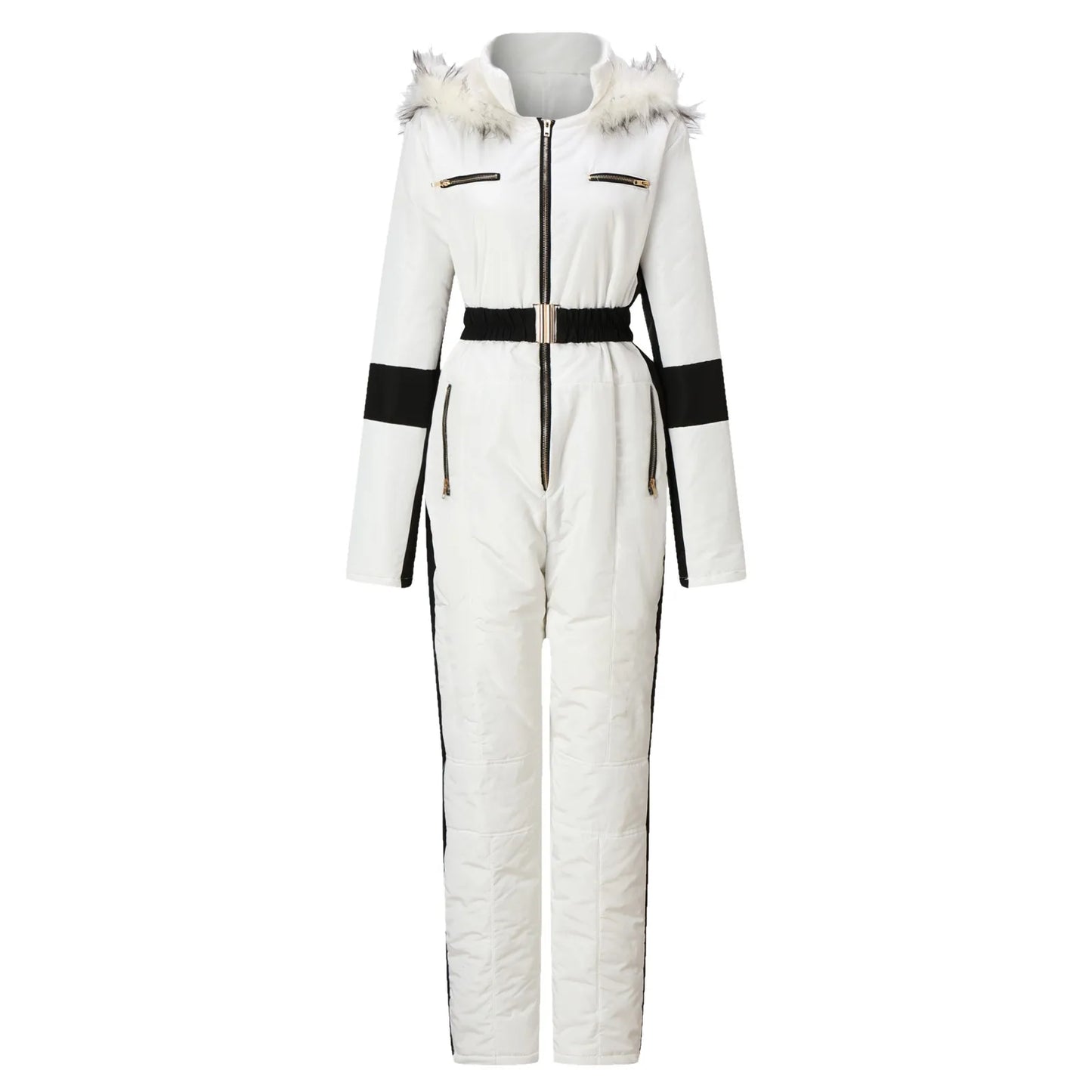 Women's Winter Outdoor Sports Jacket Jumpsuit Outdoor Removable Sports Zipper Ski Snow Overcoat Women Winter Down Coat Chaquetas