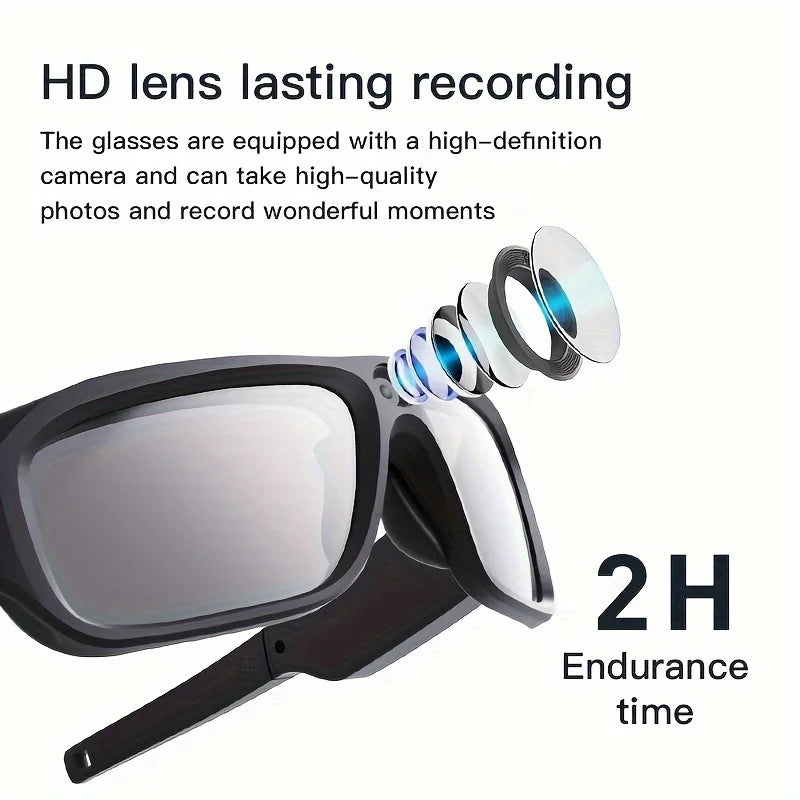 4K Video Glasses HD Smart Glasses Sports Outdoor Portable Motorcycle And Bicycle Recorder Camera 2hour Video Recording Time