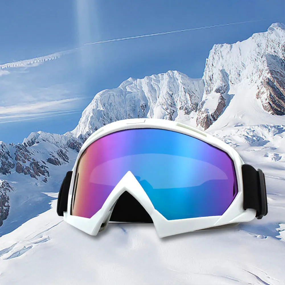 Skiing Eyewear Motorcycle Glasses Windproof Cycling Sun Anti-Fog Protective Goggles UV Protection for Winter Outdoor Sport