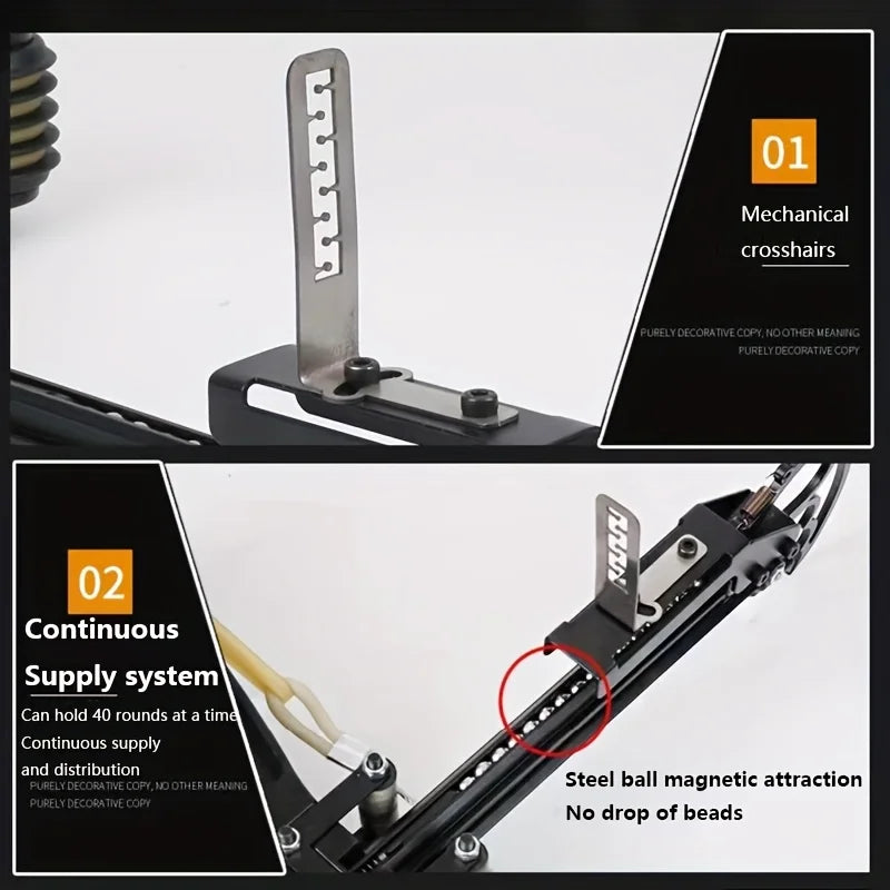 60LBS 40 Series Compound Bow Multi Strand Rubber Band Pulley Bow Outdoor Hunting And Shooting Slingshot Tools