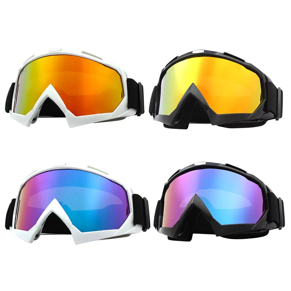 Skiing Eyewear Motorcycle Glasses Windproof Cycling Sun Anti-Fog Protective Goggles UV Protection for Winter Outdoor Sport