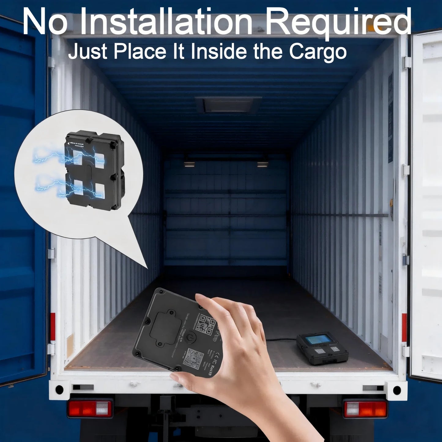 4G GPS Tracker for Cargo & Transport, Real-Time Shipment Tracking, 30+ Days Battery, Portable Wireless GPS with Alerts